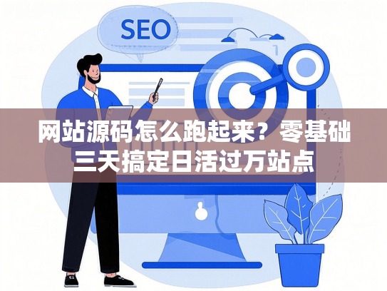 网站源码怎么跑起来？零基础三天搞定日活过万站点