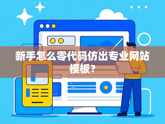新手怎么零代码仿出专业网站模板？
