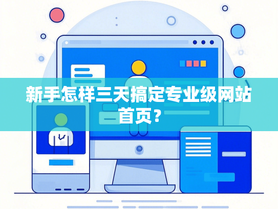 新手怎样三天搞定专业级网站首页？-第1张图片