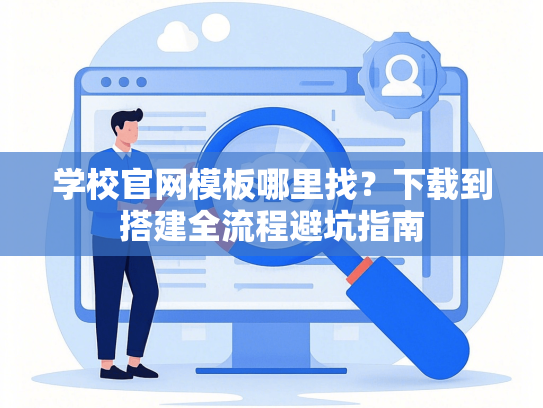 学校官网模板哪里找？下载到搭建全流程避坑指南-第1张图片