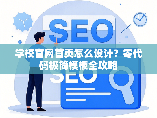 学校官网首页怎么设计？零代码极简模板全攻略-第1张图片