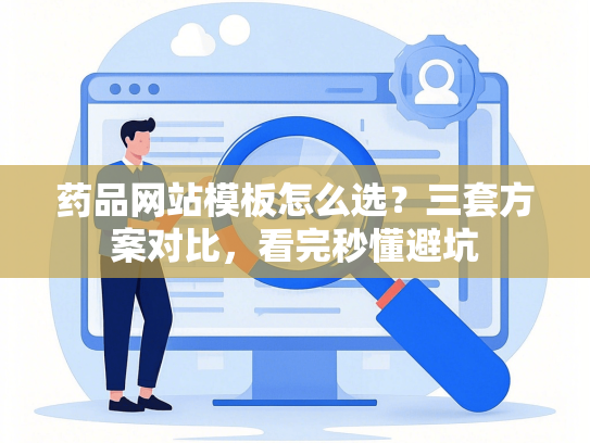 药品网站模板怎么选？三套方案对比，看完秒懂避坑