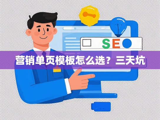 营销单页模板怎么选？三天坑