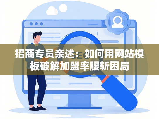 招商专员亲述：如何用网站模板破解加盟率腰斩困局