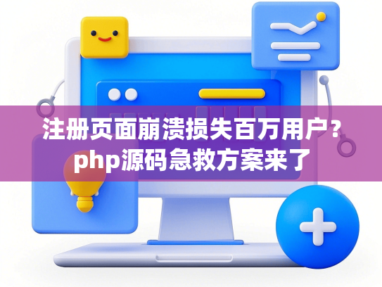 注册页面崩溃损失百万用户？php源码急救方案来了
