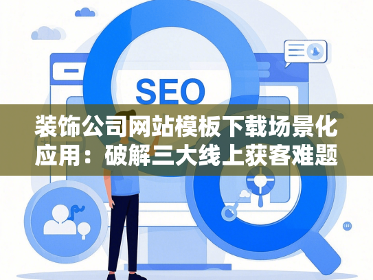 装饰公司网站模板下载场景化应用：破解三大线上获客难题