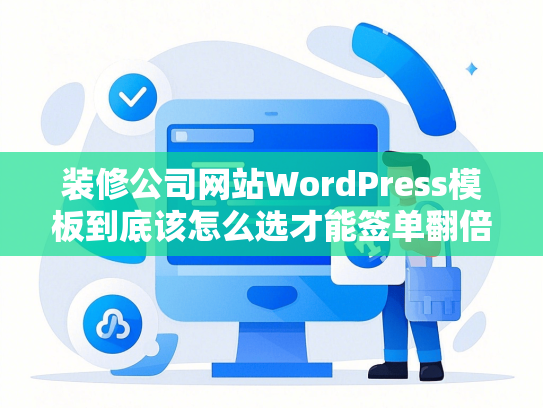 装修公司网站WordPress模板到底该怎么选才能签单翻倍？