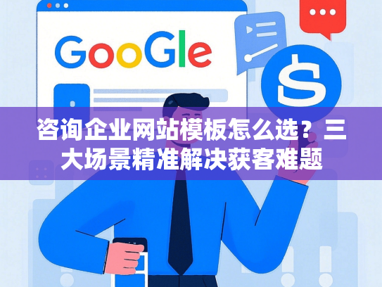 咨询企业网站模板怎么选？三大场景精准解决获客难题-第1张图片