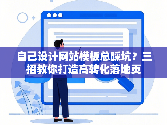 自己设计网站模板总踩坑？三招教你打造高转化落地页-第1张图片