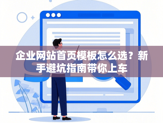 企业网站首页模板怎么选？新手避坑指南带你上车