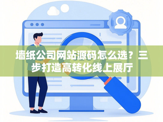 墙纸公司网站源码怎么选？三步打造高转化线上展厅-第1张图片