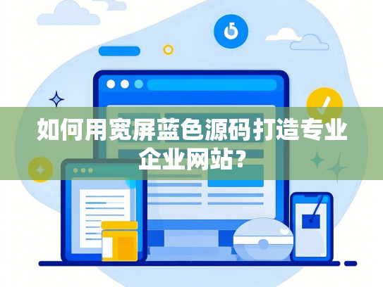 如何用宽屏蓝色源码打造专业企业网站？