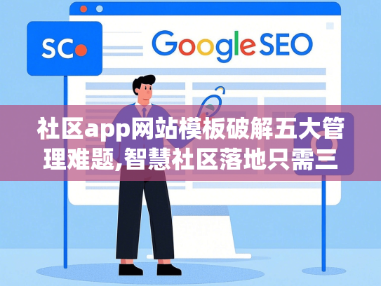 社区app网站模板破解五大管理难题,智慧社区落地只需三步