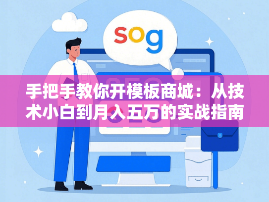 手把手教你开模板商城：从技术小白到月入五万的实战指南