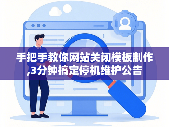 手把手教你网站关闭模板制作,3分钟搞定停机维护公告