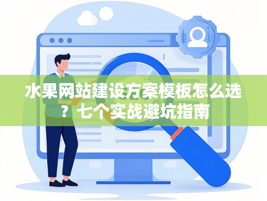 水果网站建设方案模板怎么选？七个实战避坑指南