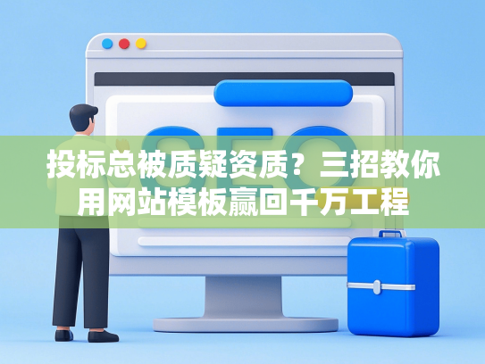 投标总被质疑资质？三招教你用网站模板赢回千万工程