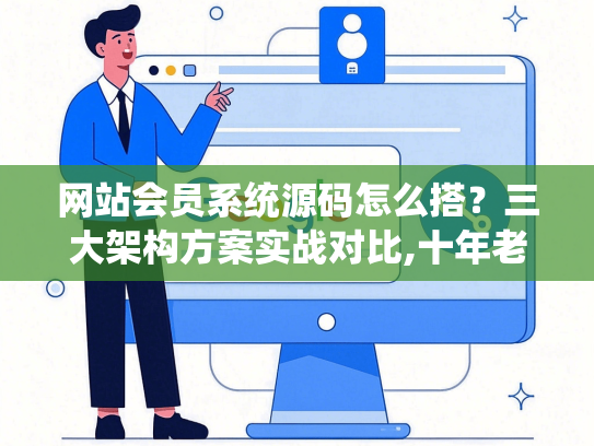 网站会员系统源码怎么搭？三大架构方案实战对比,十年老码农血泪避坑指南