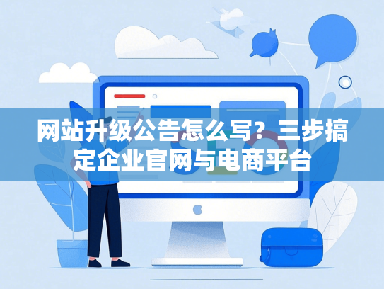 网站升级公告怎么写？三步搞定企业官网与电商平台