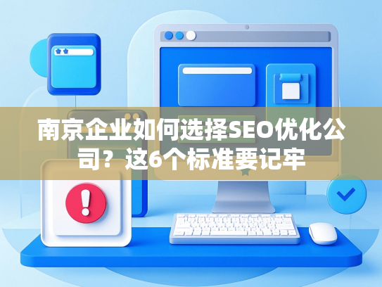 南京企业如何选择SEO优化公司？这6个标准要记牢