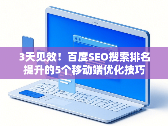 3天见效！百度SEO搜索排名提升的5个移动端优化技巧-第1张图片