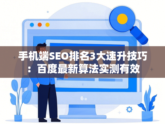 手机端SEO排名3大速升技巧：百度最新算法实测有效