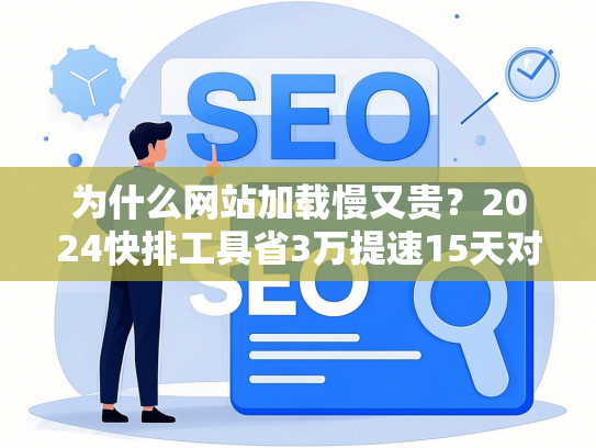 为什么网站加载慢又贵？2024快排工具省3万提速15天对比
