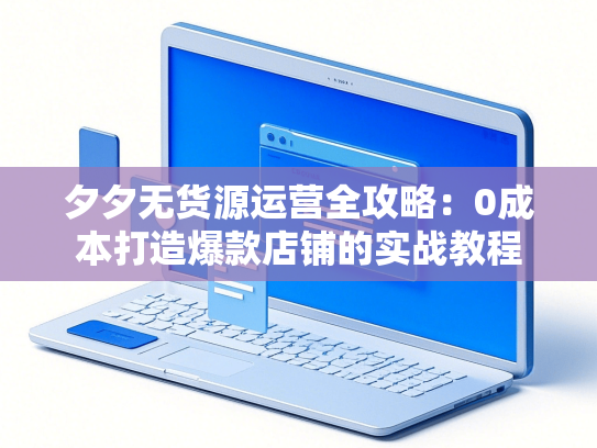 夕夕无货源运营全攻略：0成本打造爆款店铺的实战教程