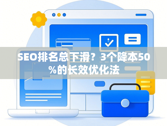 SEO排名总下滑？3个降本50%的长效优化法