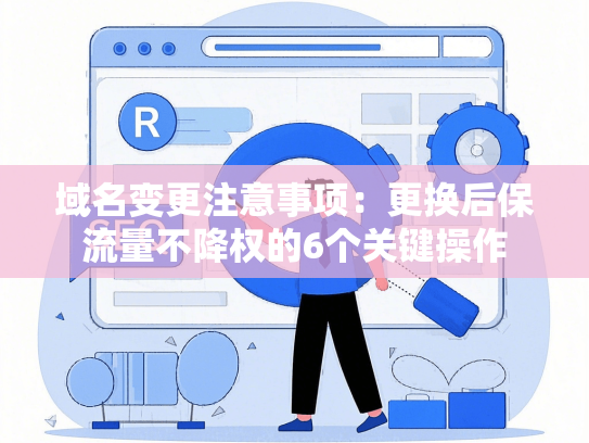 域名变更注意事项：更换后保流量不降权的6个关键操作