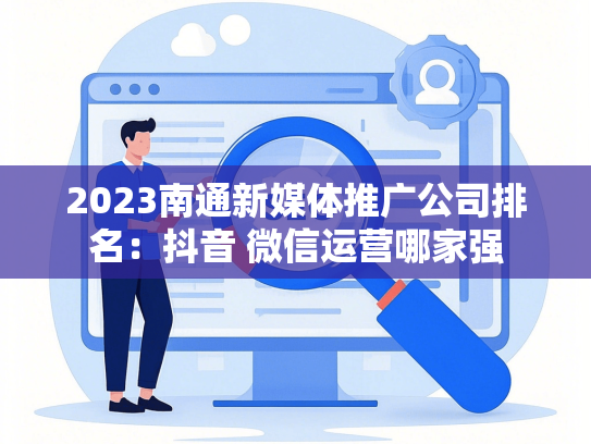 2023南通新媒体推广公司排名：抖音 微信运营哪家强