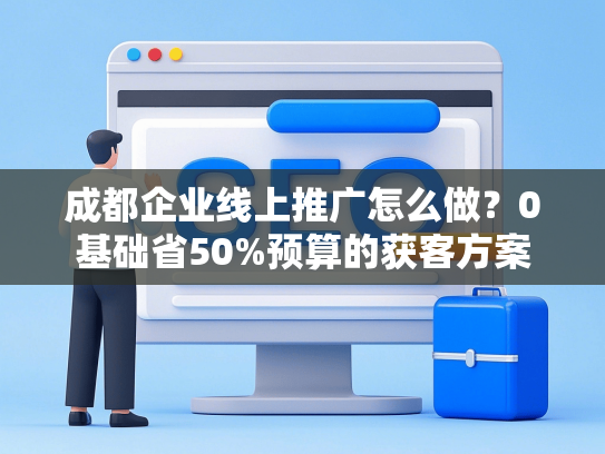 成都企业线上推广怎么做？0基础省50%预算的获客方案