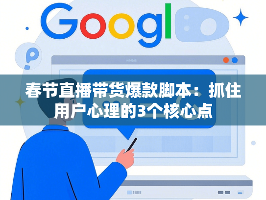 春节直播带货爆款脚本：抓住用户心理的3个核心点