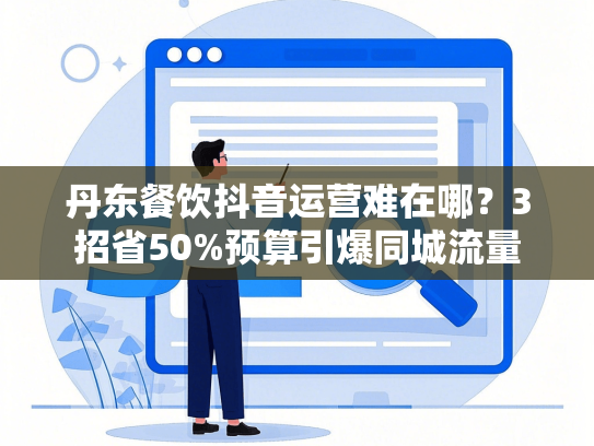 丹东餐饮抖音运营难在哪？3招省50%预算引爆同城流量