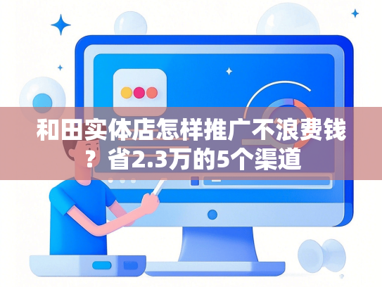 和田实体店怎样推广不浪费钱？省2.3万的5个渠道