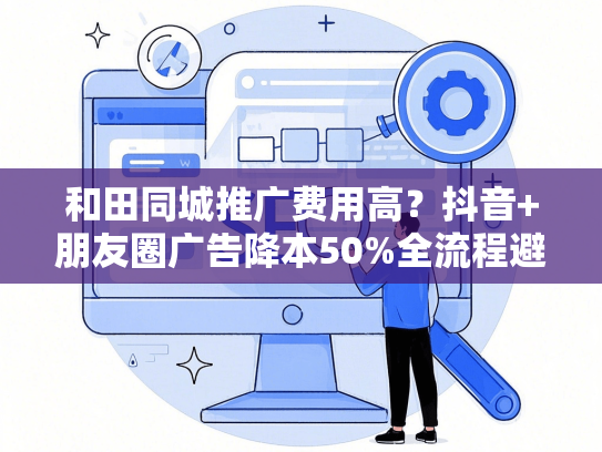和田同城推广费用高？抖音+朋友圈广告降本50%全流程避坑-第1张图片