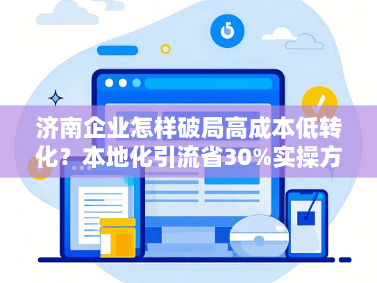 济南企业怎样破局高成本低转化？本地化引流省30%实操方案-第1张图片