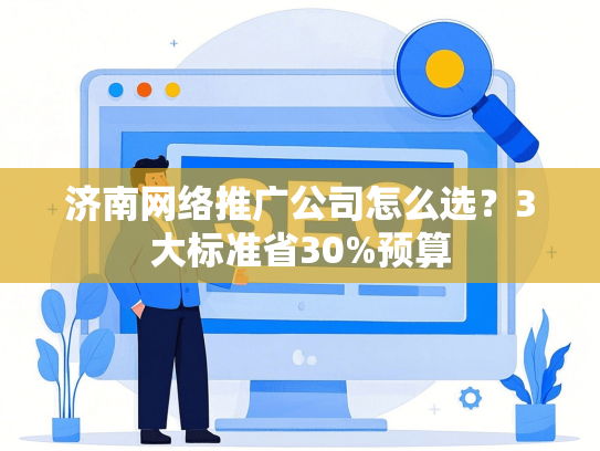 济南网络推广公司怎么选？3大标准省30%预算