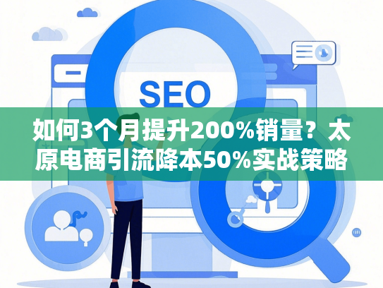 如何3个月提升200%销量？太原电商引流降本50%实战策略