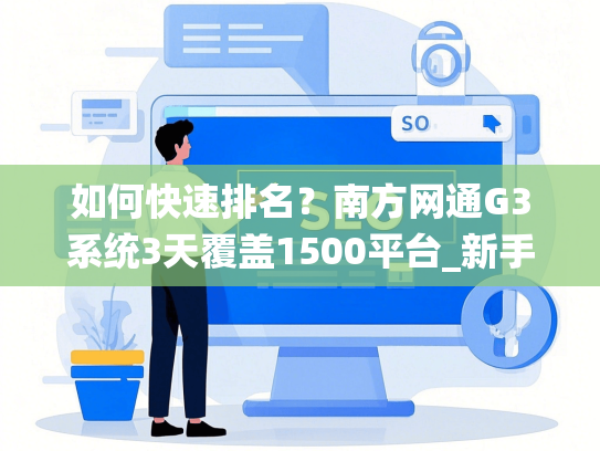 如何快速排名？南方网通G3系统3天覆盖1500平台_新手1小时学会精准词布局
