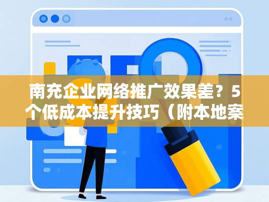 南充企业网络推广效果差？5个低成本提升技巧（附本地案例）