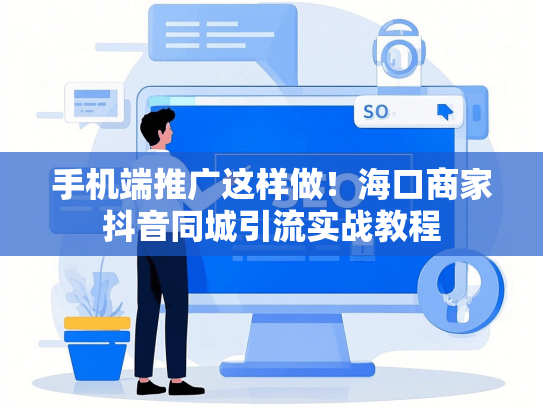 手机端推广这样做！海口商家抖音同城引流实战教程