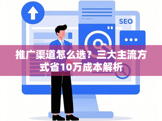 推广渠道怎么选？三大主流方式省10万成本解析