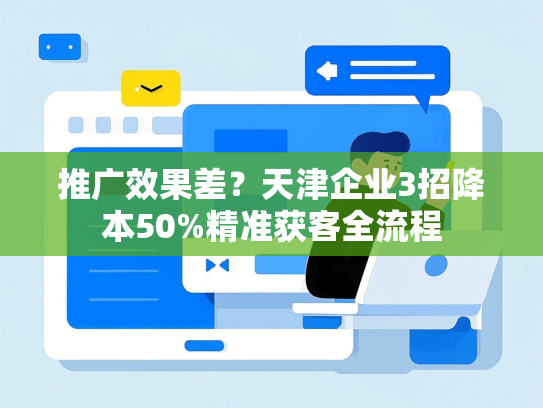 推广效果差？天津企业3招降本50%精准获客全流程