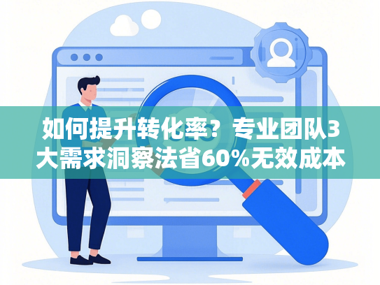 如何提升转化率？专业团队3大需求洞察法省60%无效成本