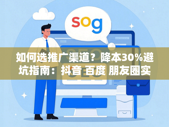 如何选推广渠道？降本30%避坑指南：抖音 百度 朋友圈实测