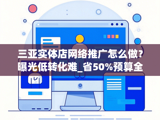 三亚实体店网络推广怎么做？曝光低转化难_省50%预算全流程避坑