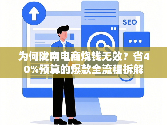 为何陇南电商烧钱无效？省40%预算的爆款全流程拆解