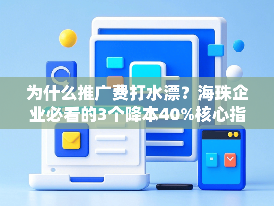 为什么推广费打水漂？海珠企业必看的3个降本40%核心指标