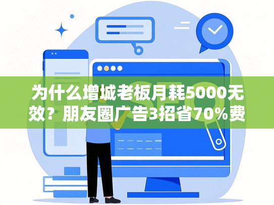 为什么增城老板月耗5000无效？朋友圈广告3招省70%费用